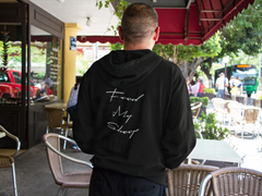 Heavy Blend Hoodie Sweatshirt "Feed My Sheep" White Font Print on Back