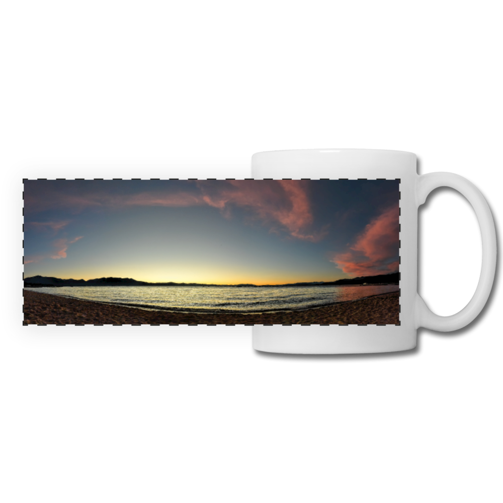 Panoramic Mug Lake Sunset 11fl.oz Ceramic white / One Size Panoramic Mug (2486795436132)