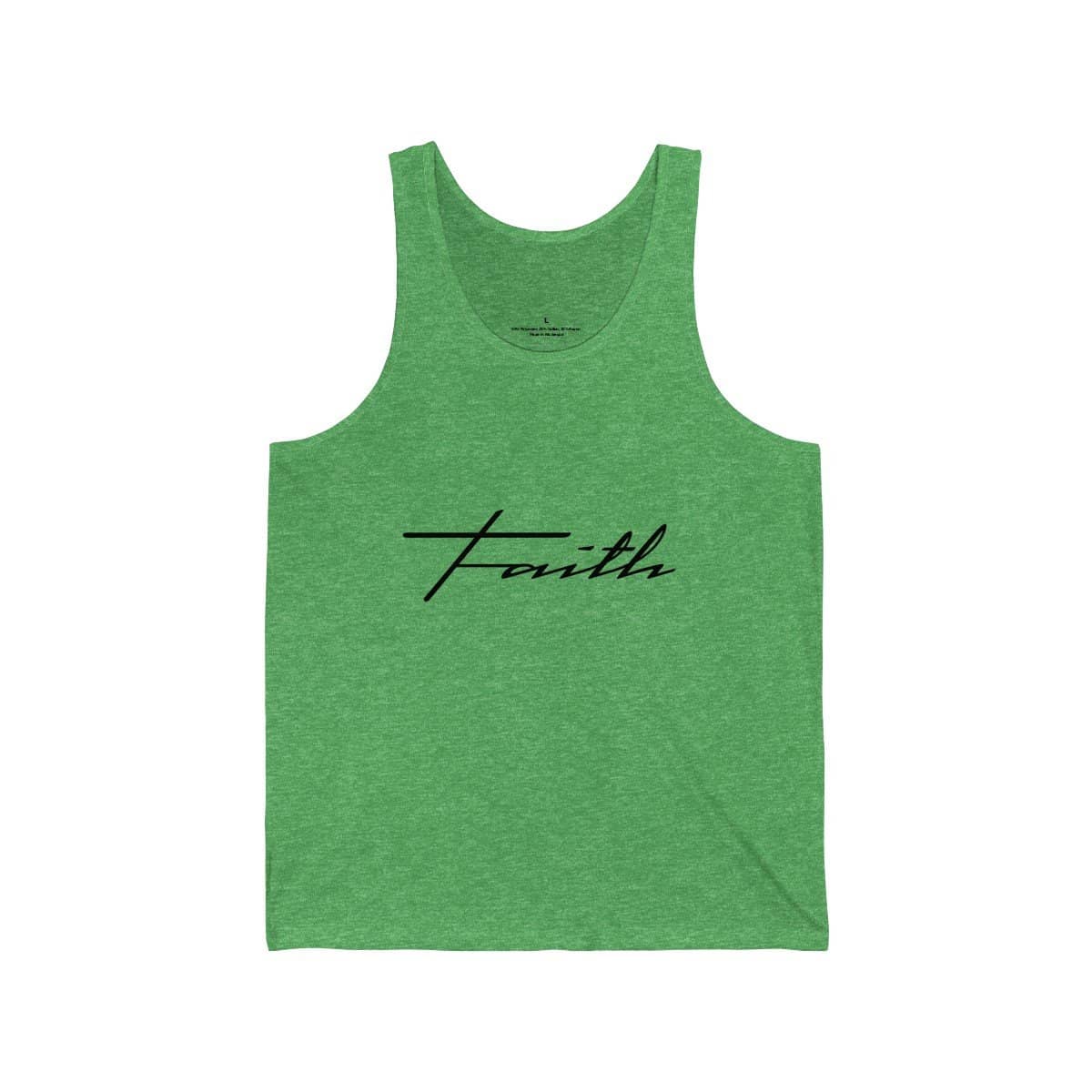 Bella &amp; Canvas 3480 Jersey Tank &quot;Faith&quot; in 17 Colors and 6 Sizes (3323161673828)