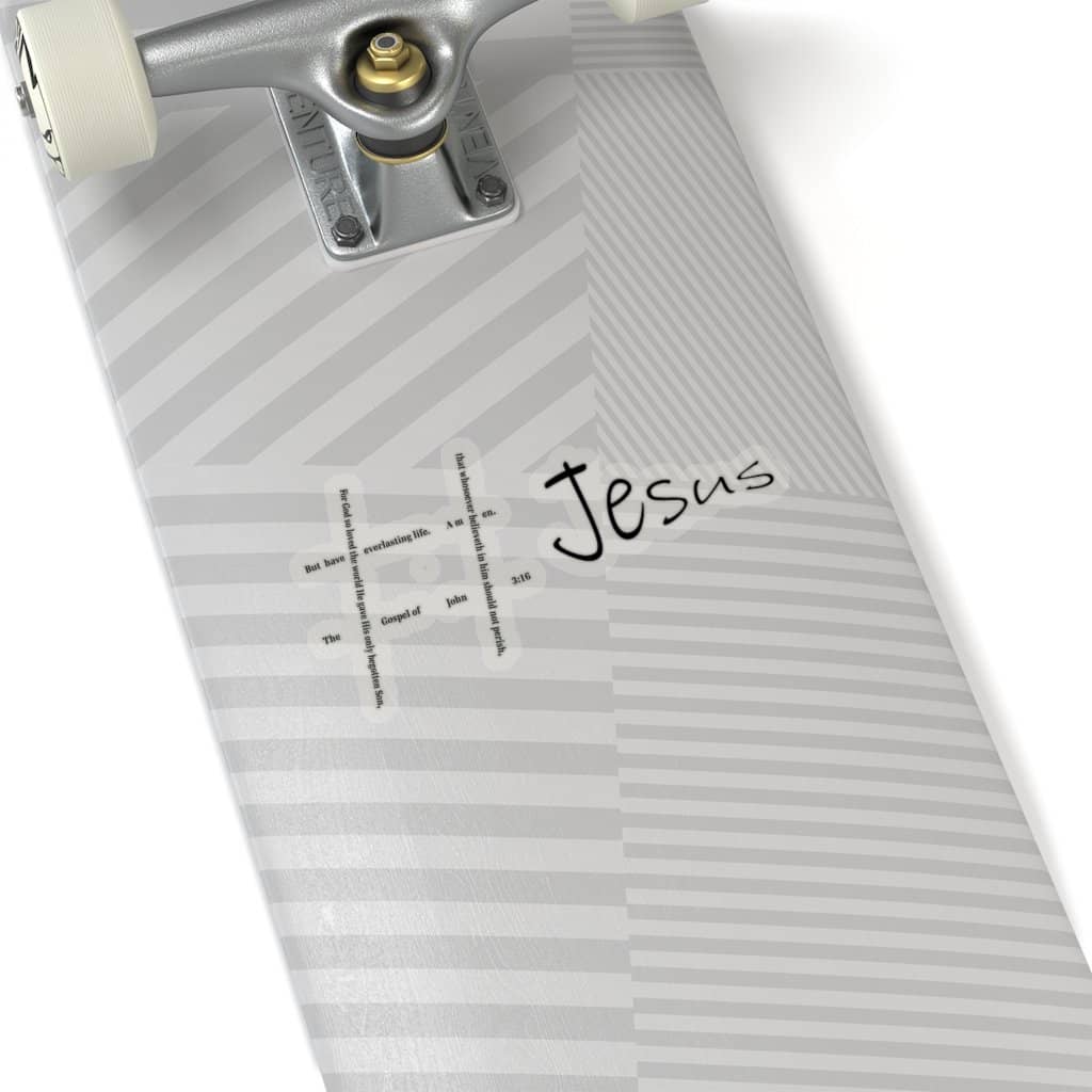 Kiss-Cut Stickers "Hashtag Jesus" in 4 Sizes Free Shipping (4445002104926)