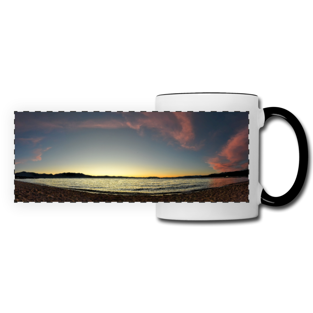 Panoramic Mug Lake Sunset 11fl.oz Ceramic Panoramic Mug (2486795436132)