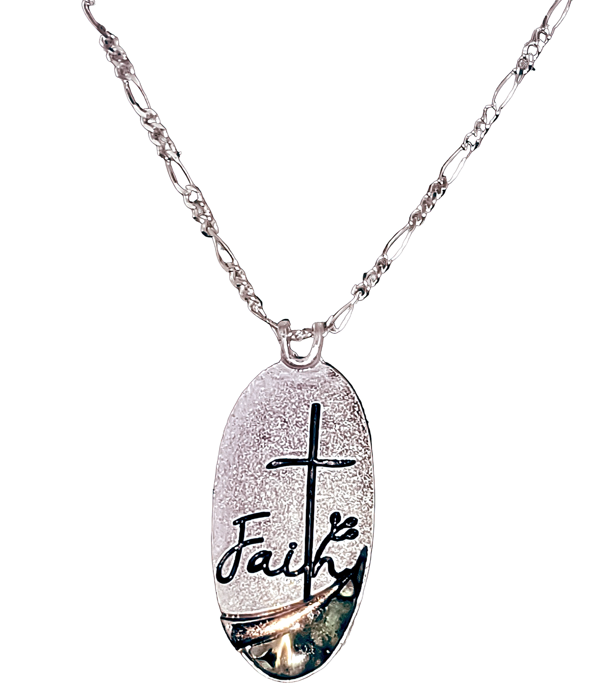 abalone cross necklace