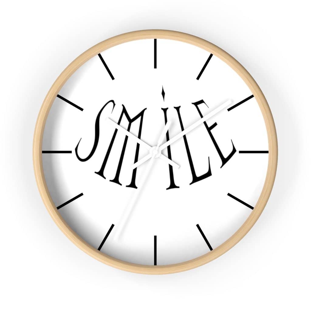 Wall Clock "Smile" (6097513873600)