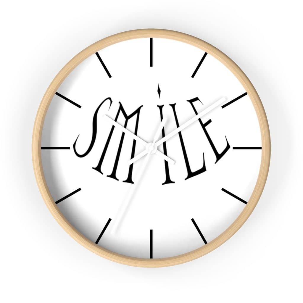 Wall Clock &quot;Smile&quot; (6097513873600)