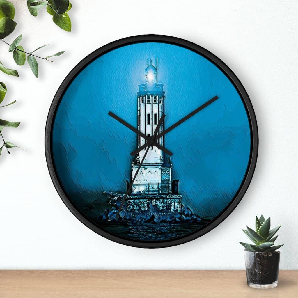 Wall clock Angels Gate Lighthouse (3083148034148)