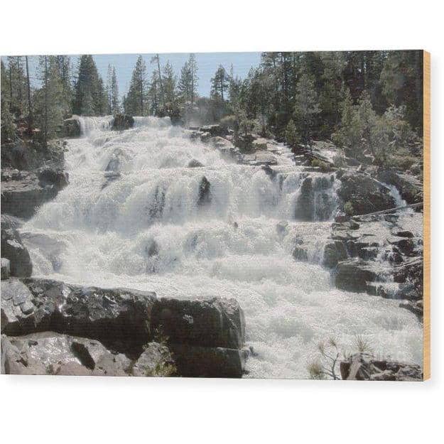 Wood Print Glen Alpine Falls White Water 10.000 x 6.625 Wood Print (2918599852132)