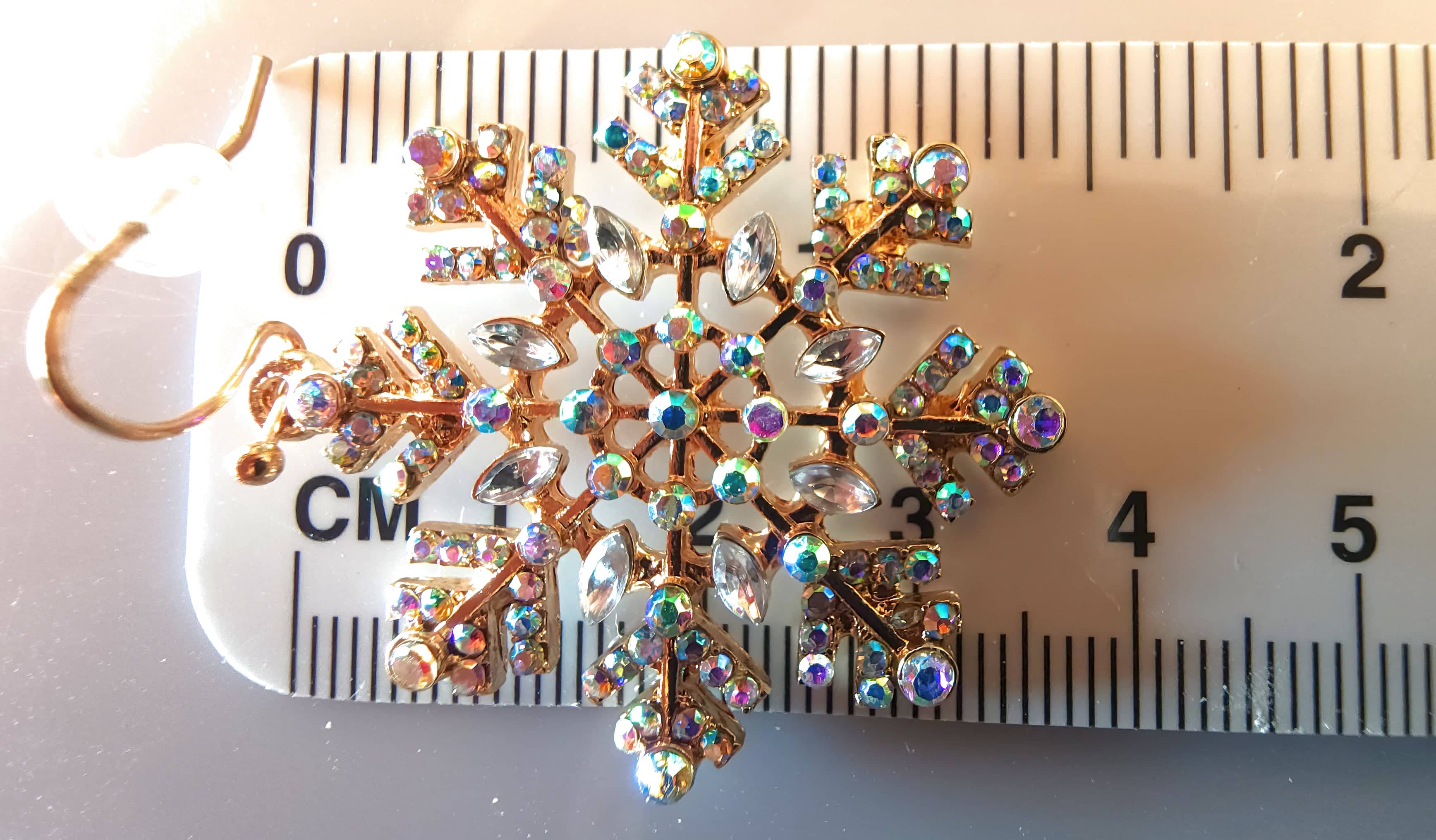 snowflake earrings