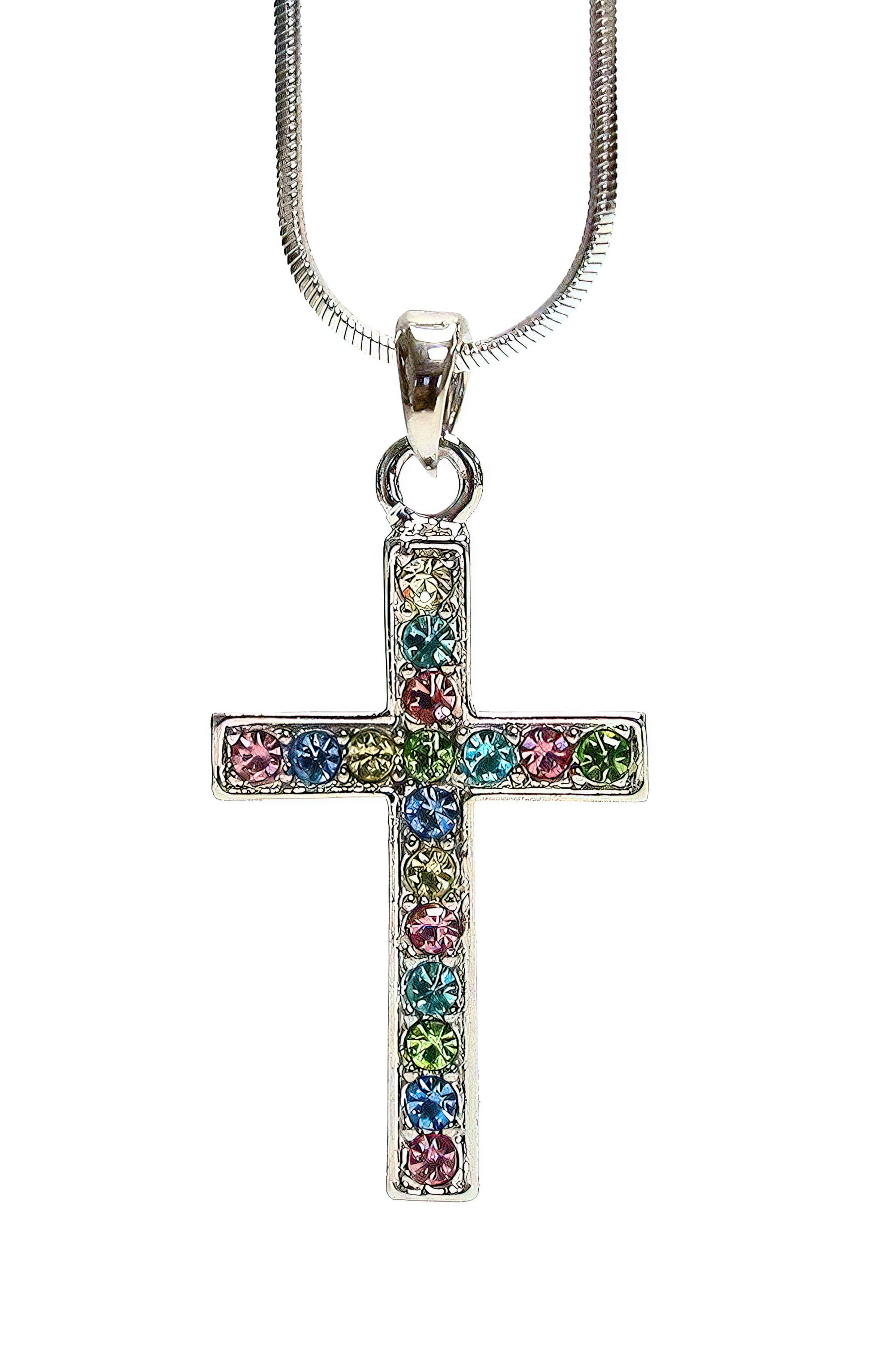 Christmas Cross Necklace