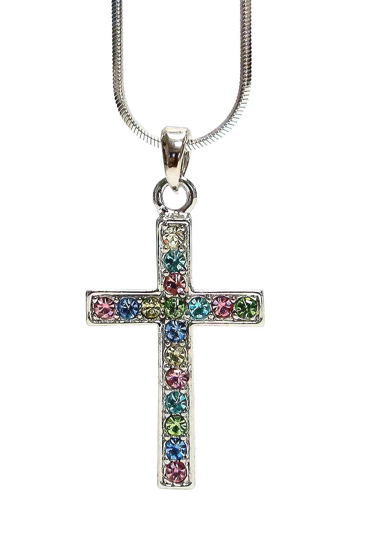 Colorful Cross Necklace