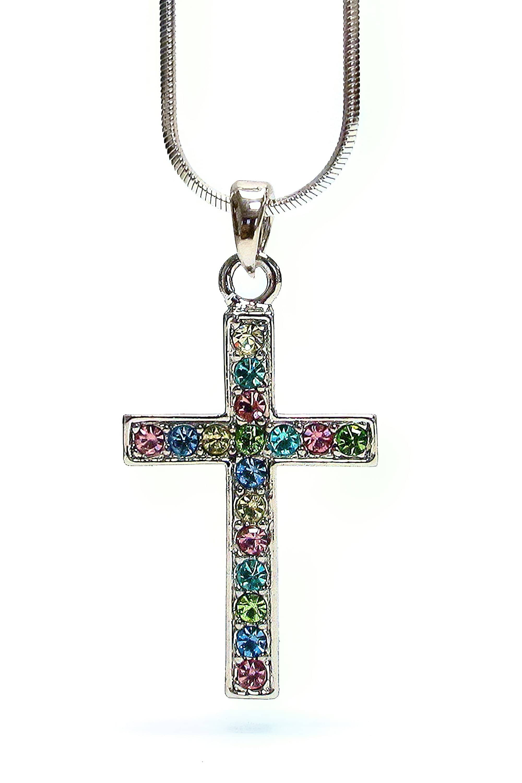 Colorful Cross Necklace