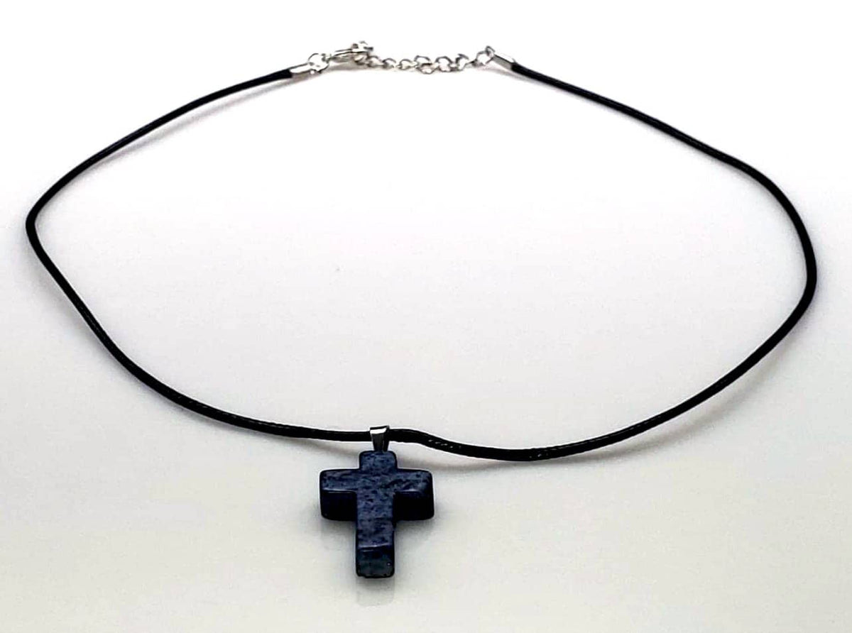 Gemstone Cross Rope Chain Necklaces in 15 Variations Free Shipping from the USA (3932911927390)
