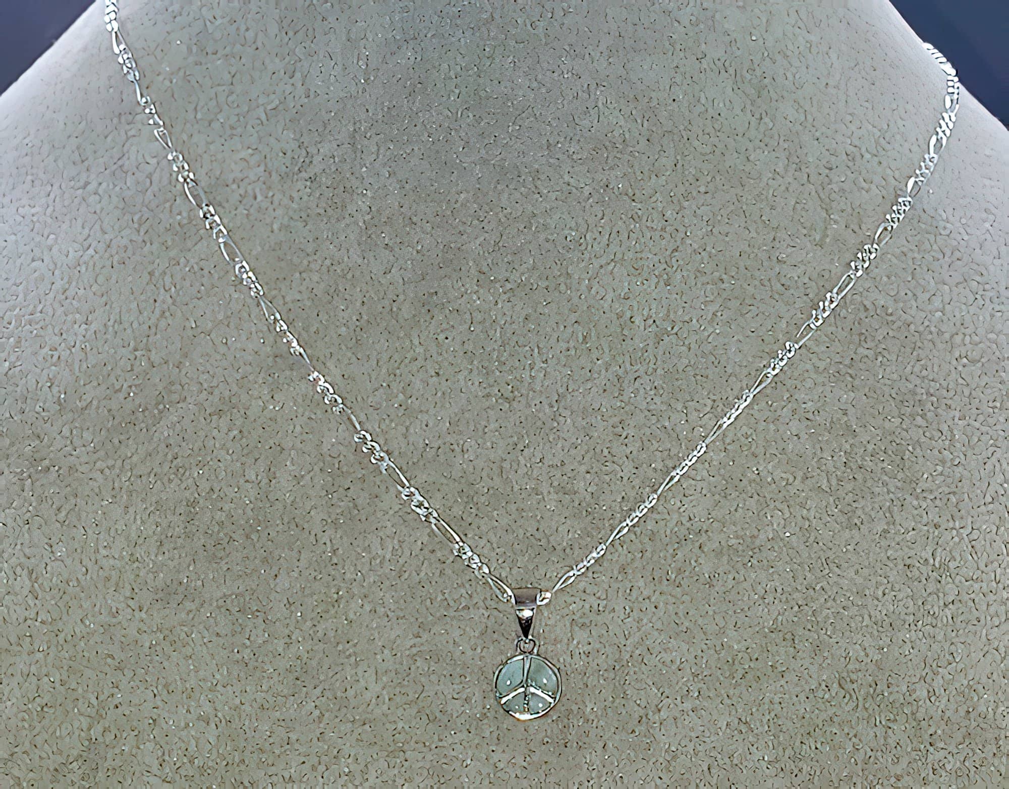 Larimar Peace Sign