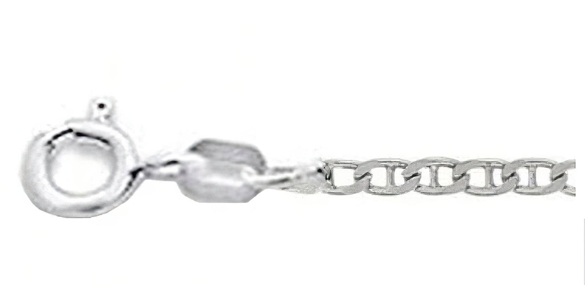 Italian Made Mariner Chain 060-2.3MM  .925 Solid Sterling Silver Necklace (4589169770590)