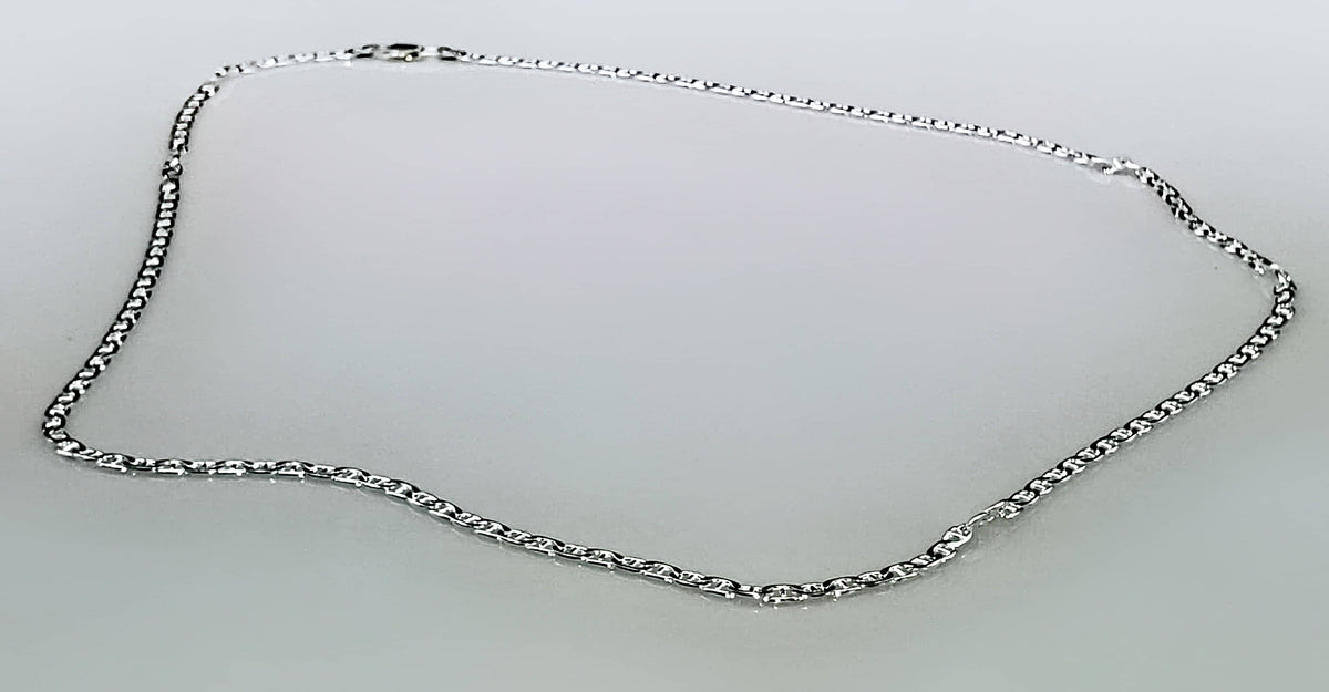 Italian Made Mariner Chain 060-2.3MM  .925 Solid Sterling Silver Necklace (4589169770590)