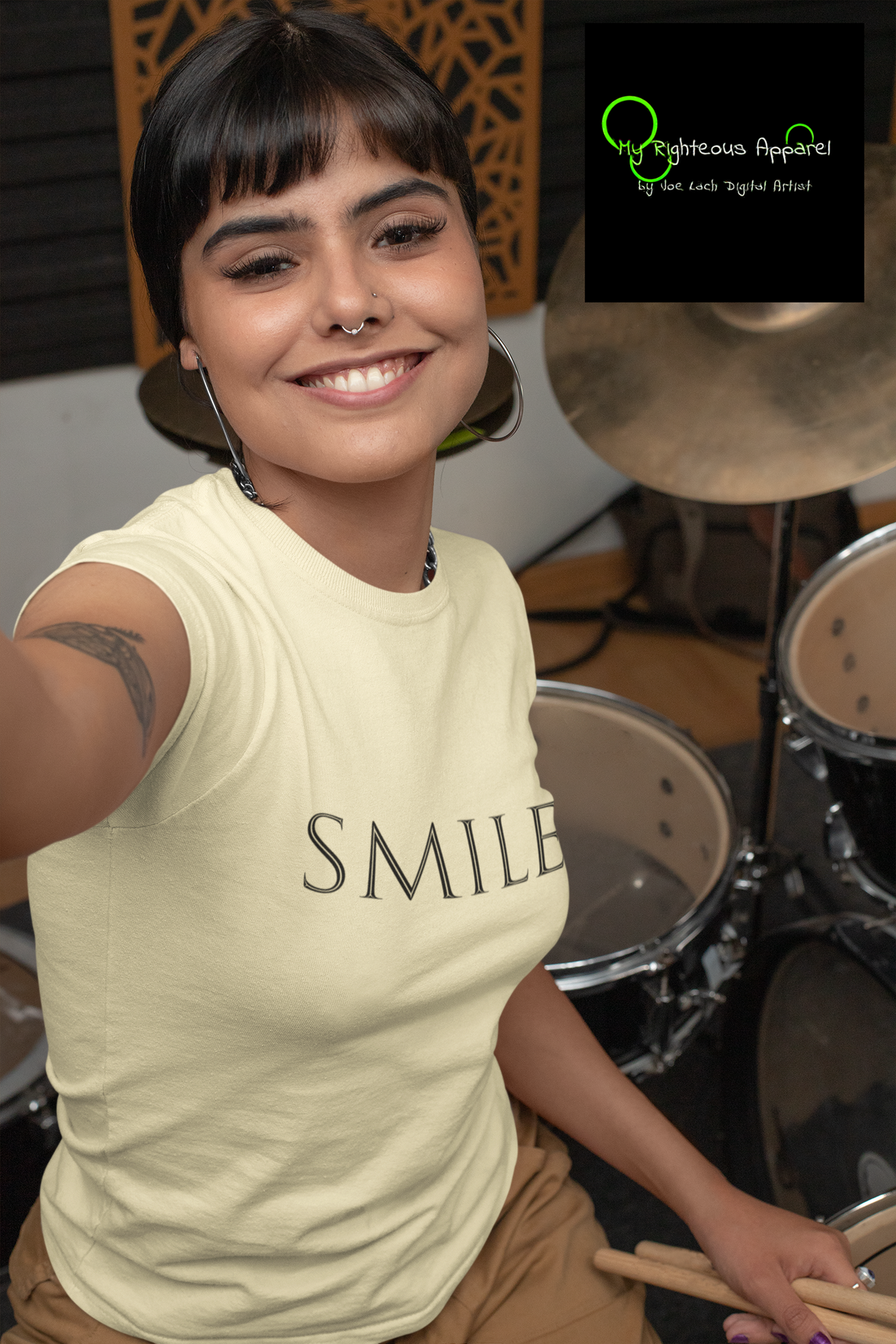 Next Level 3600 Soft Cotton Tee &quot;Smile&quot; (4680696397918)