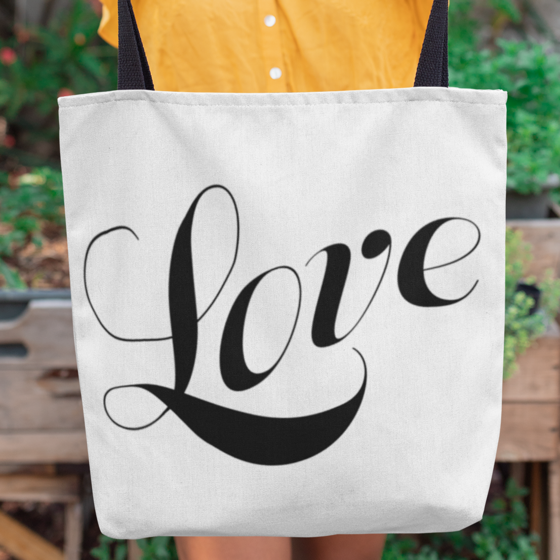 AOP Tote Bag "Love" in 3 Sizes (4749655081054)