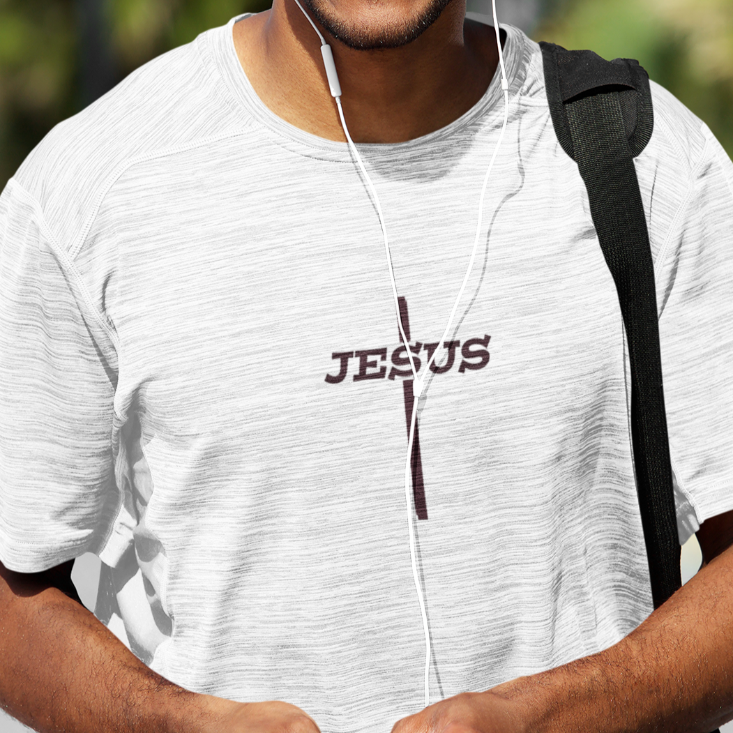 Bella & Canvas 3001 Soft Tee "Jesus Cross" in 14 Colors and 6 Sizes (3941087805534)