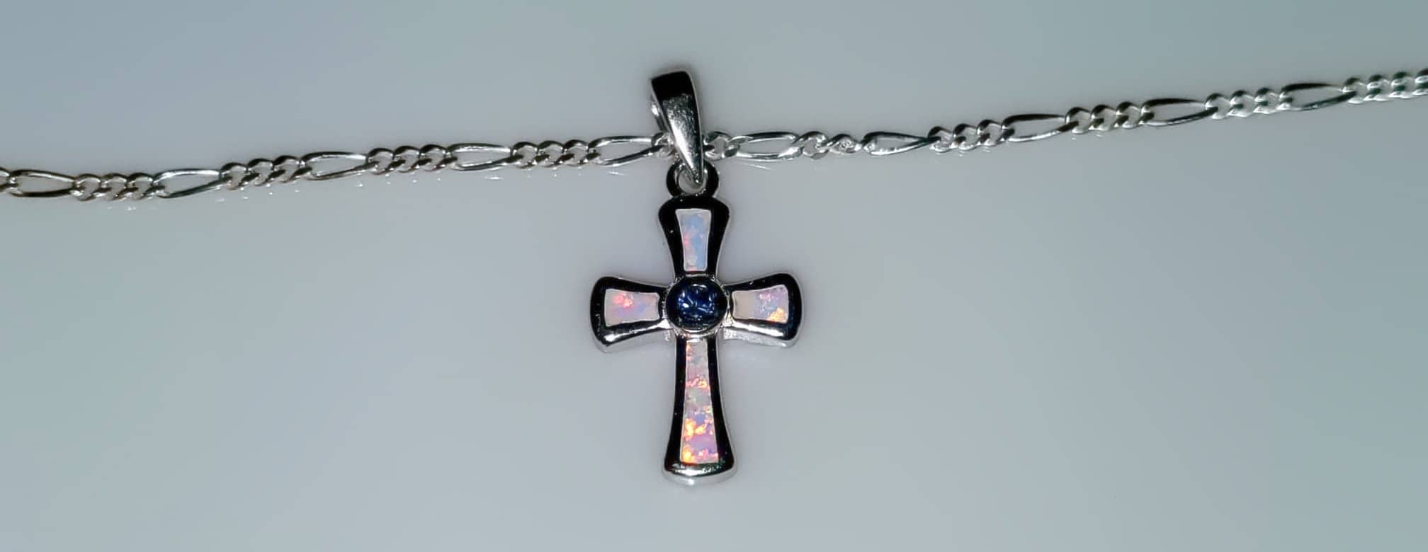 White Opal Cross (4635161886814)