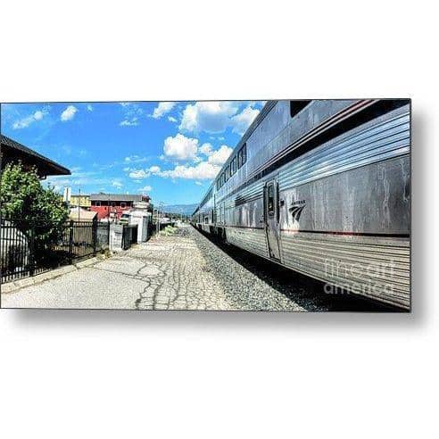 Metal Print Outbound From Truckee 16.000 x 7.125 Metal Print (2241617625188)