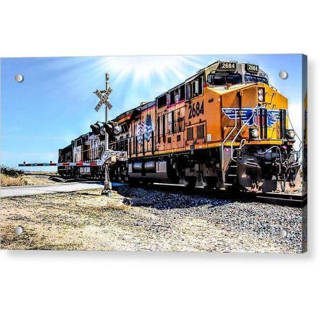 Acrylic Print Portrait Of A Train 12.000 x 6.750 / Aluminum Mounting Posts Acrylic Print (2286216347748)