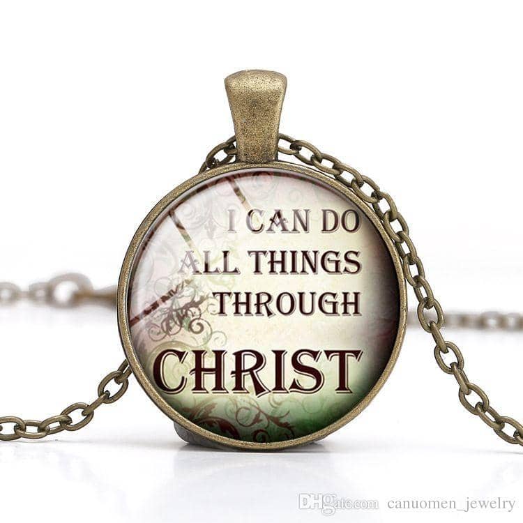 Bible Quote Necklace 7 Different Quotes - Free Shipping from the USA (3930746191966)