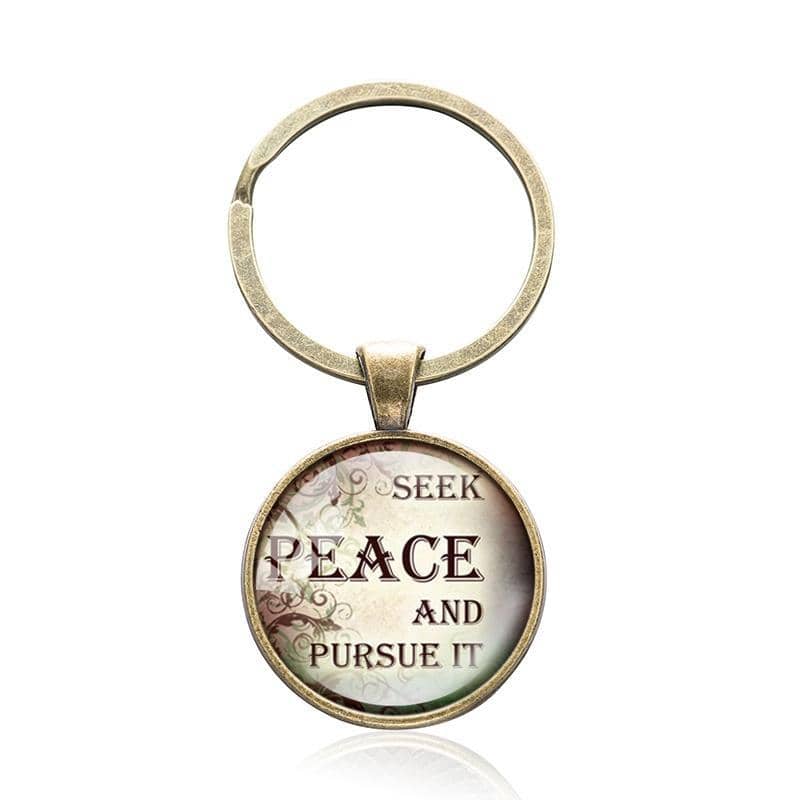 Bible Quote Keyrings with 5 Different Quotes-Free Shipping From the USA (3931781070942)