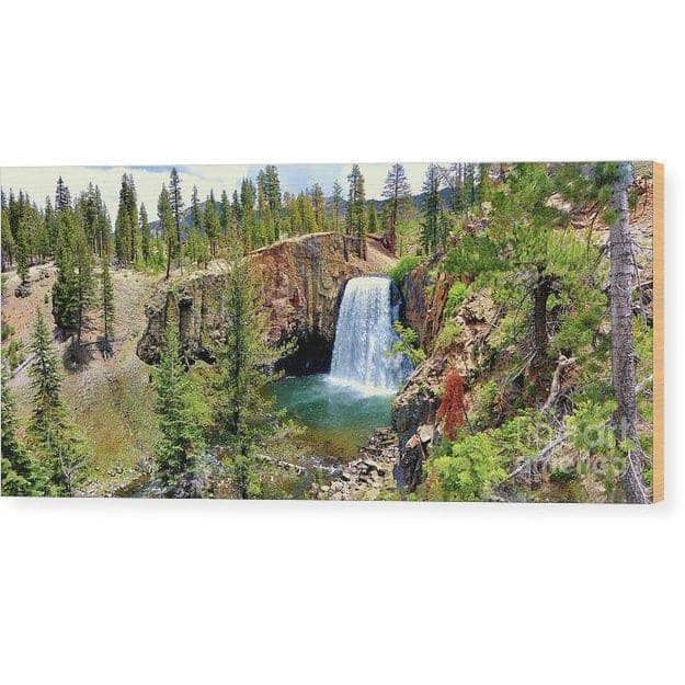 Wood Print Rainbow Falls Panoramic 14.000 x 6.250 Wood Print (2243575644260)