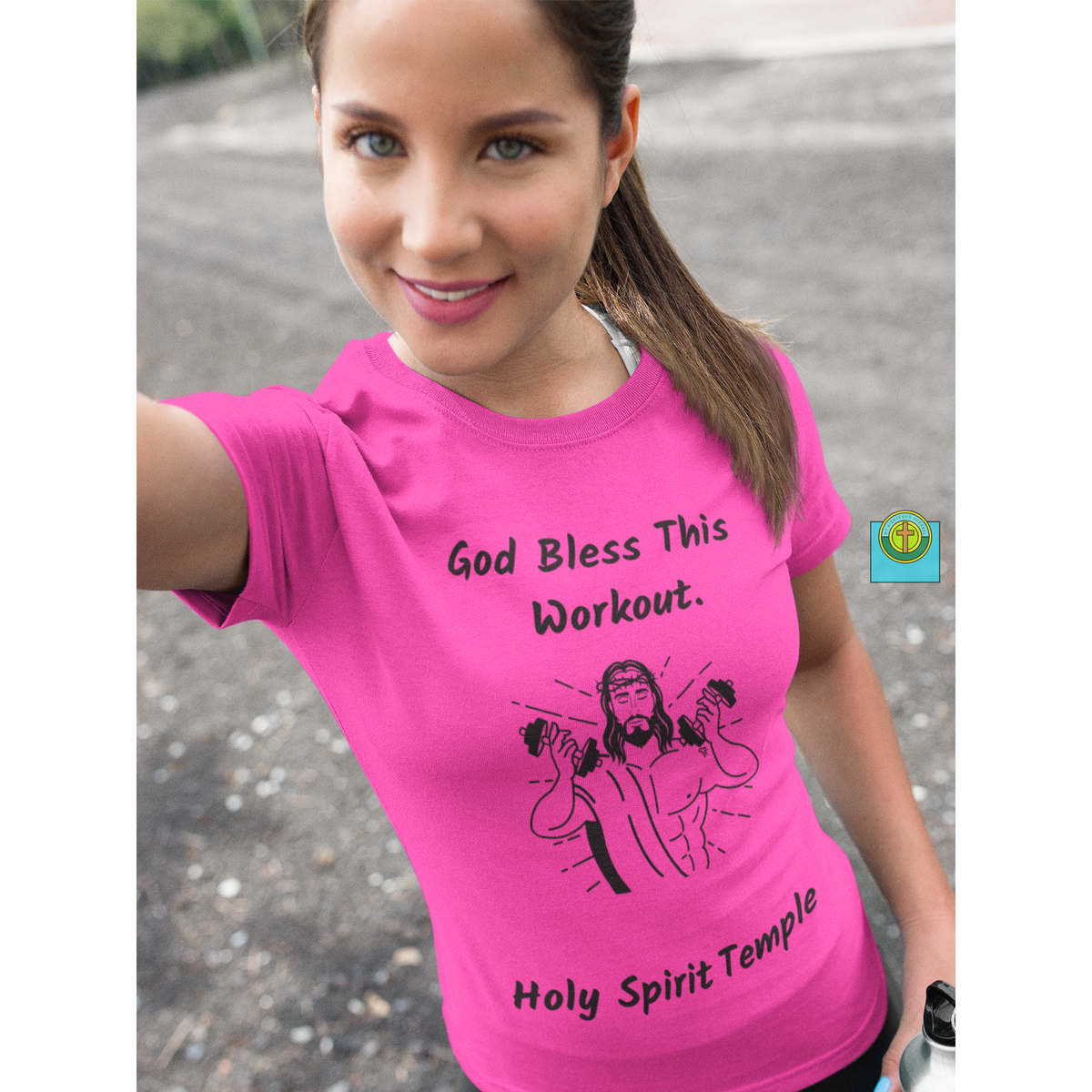 6004 Bella &amp; Canvas Ladies&#39; Favorite T-Shirt  &quot;Bless This Workout&quot; 12 Colors/5 sizes