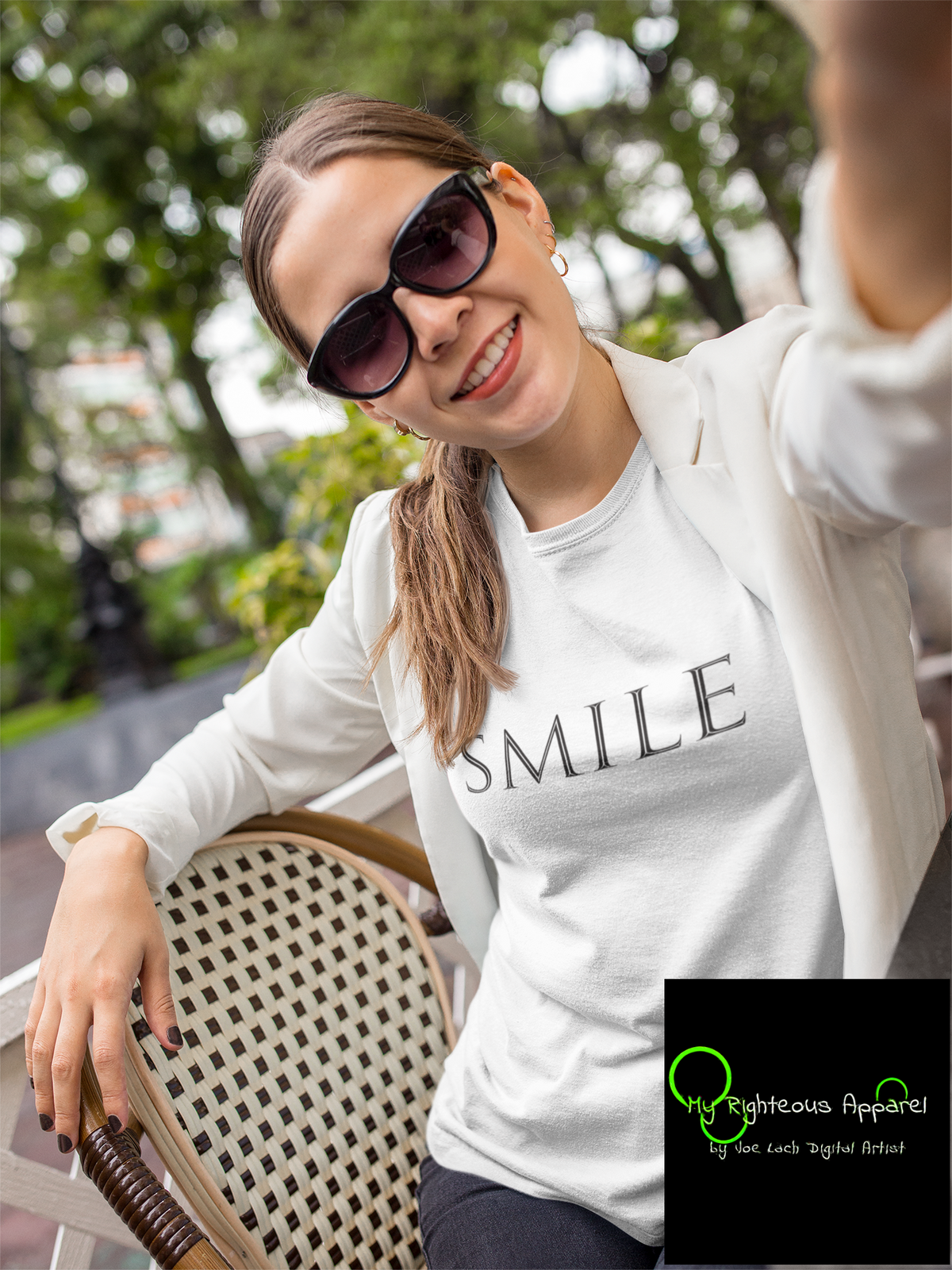 Next Level 3600 Soft Cotton Tee &quot;Smile&quot; (4680696397918)