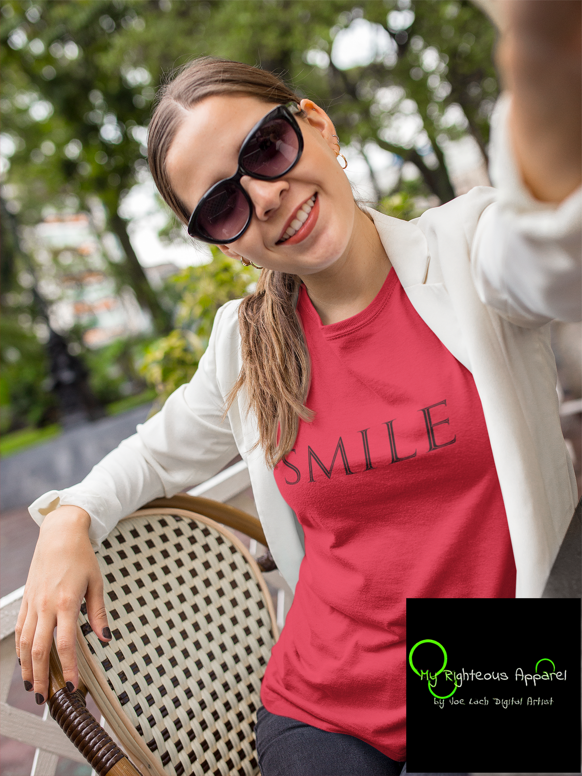 Next Level 3600 Soft Cotton Tee &quot;Smile&quot; (4680696397918)