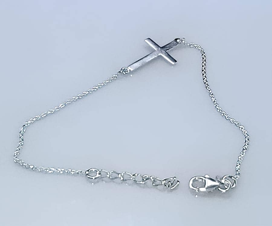 Sideways Cross Bracelet