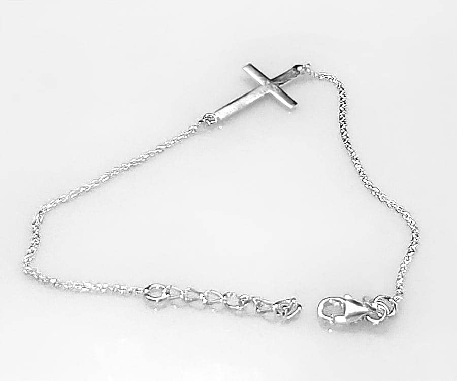 Sideways Cross Bracelet
