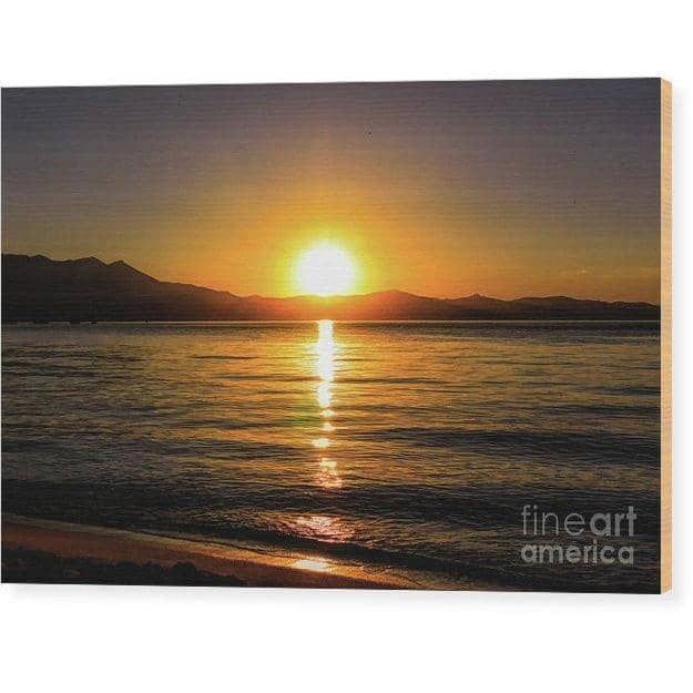 Wood Print Sunset Lake 1 10.000 x 6.625 Wood Print (2918581174372)