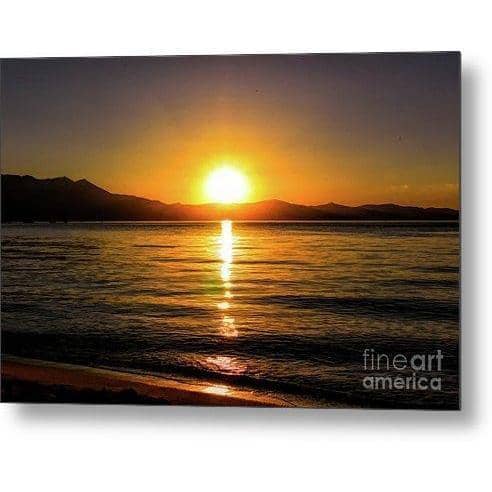 Metal Print Sunset Lake 1 10.000 x 6.625 Metal Print (2918581436516)