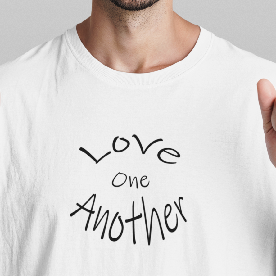 Jersey Short Sleeve Tee "Love One Another" (4780178112606) (4780194857054)