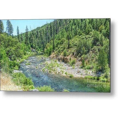 Metal Print The American River 14.000 x 8.000 Metal Print (2241771077732)