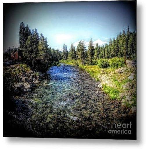 Metal Print Truckee River 8.000 x 7.125 Metal Print (2725113495652)