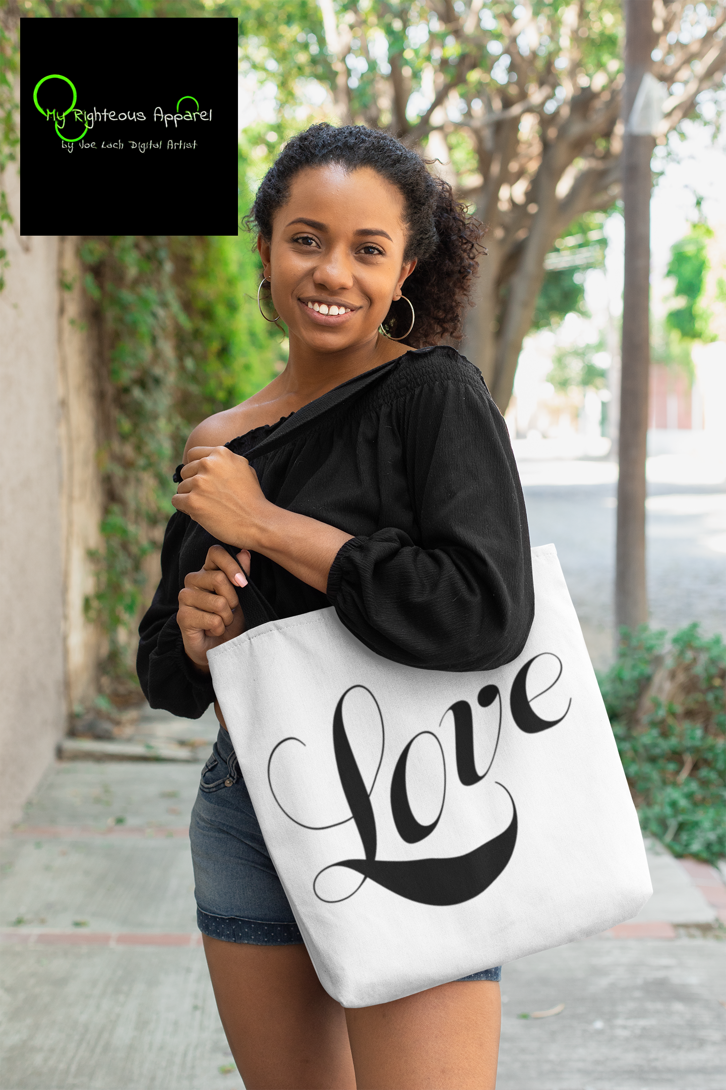 AOP Tote Bag "Love" in 3 Sizes (4749655081054)