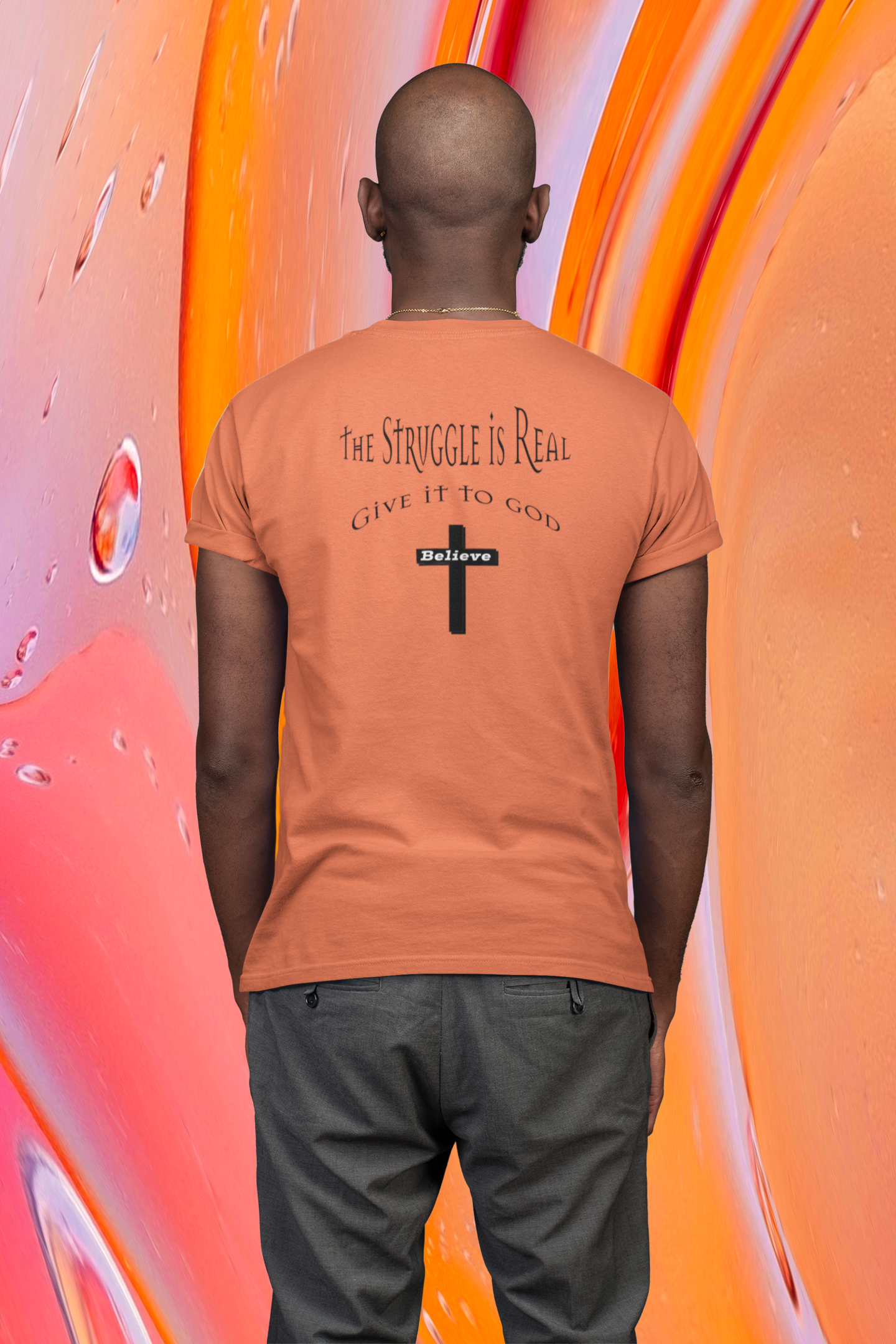This Guy Loves Jesus - Religious Short-Sleeve Men's T-Shirt Aqua / M