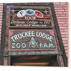 Wood Print Truckee Masonic Lodge 10.000 x 8.125 Wood Print (2241442152548)