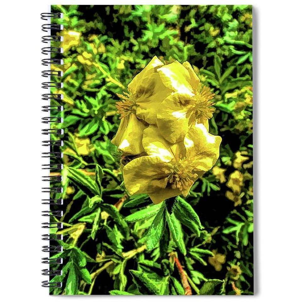 Spiral Notebook Yellow Flower Spiral Notebook (2490680049764)